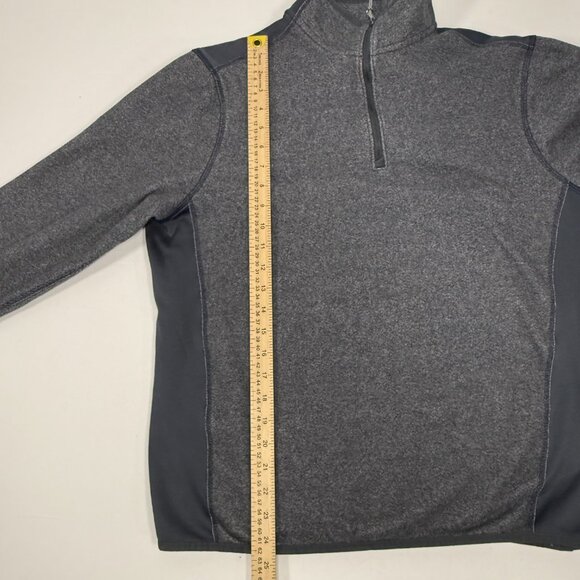 Gorpcore Under Armour Gray Polyester Quarter Zip Pullover Size MD Medium - Picture 5 of 12